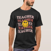 Retro Teachers Inspirational Cute Colorful Element Tシャツ (正面)