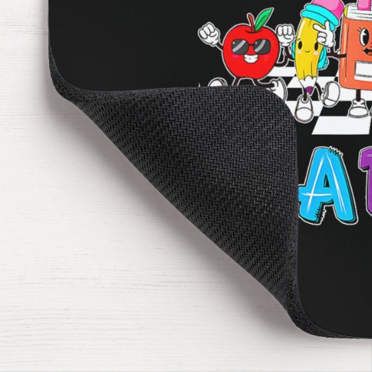 Retro Teaching Future Leaders Groovy Teacher Back  マウスパッド (コーナー)