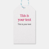 Retro Teal & Purple Truck with Easter Eggs ギフトタグ (裏面)