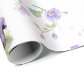 Retro Teal & Purple Truck with Easter Eggs ラッピングペーパー (ロールコーナー)