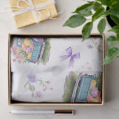 Retro Teal & Purple Truck with Easter Eggs 薄葉紙 (ギフト)