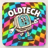 Retro Tech Cartoon Psychedelic Coaster コースター (正面)