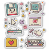 Retro Technology Sticker Sheet シール (正面)