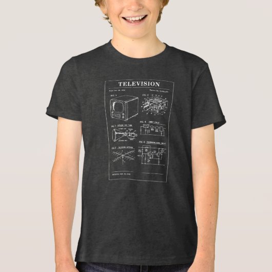Retro Television Blueprint トライブレンドＴシャツ (正面)