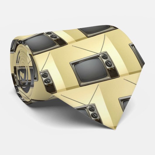 retro television set ネクタイ (ロール)
