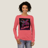 Retro Tempest Flipper Arcade Villain Cartoon Tee トライブレンドＴシャツ (正面全体)