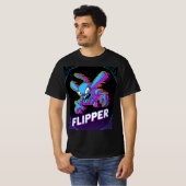 Retro Tempest Flipper Arcade Villain Cartoon Tee Tシャツ (正面フル)