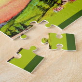 Retro Tennessee Greeting Postcard ジグソーパズル (側面)