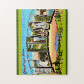 Retro Tennessee Greeting Postcard ジグソーパズル (縦)