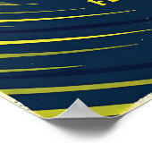 Retro Tennis Poster, US Open Night Match (Flushing ポスター (角)