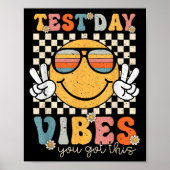 Retro Test Day Vibes You Got This Motivation Teach ポスター (正面)