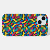 Retro Tetris Blocks Seamless Pattern Case-Mate iPhoneケース (裏面 (横))