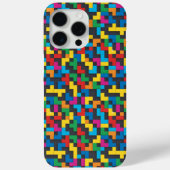 Retro Tetris Blocks Seamless Pattern Case-Mate iPhoneケース (裏面)