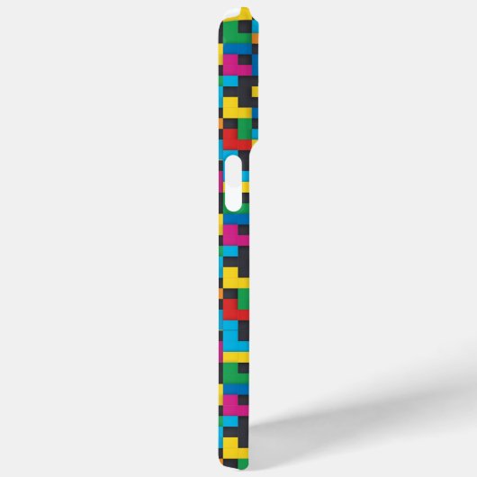 Retro Tetris Blocks Seamless Pattern Case-Mate iPhoneケース (裏面 / 右)