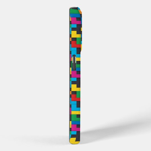 Retro Tetris Blocks Seamless Pattern Case-Mate iPhoneケース (裏面 / 右)
