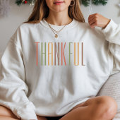 Retro Thank You Thanksgiving Family Shirt for Her Tシャツ