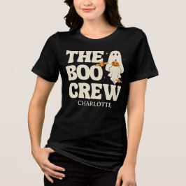  Retro The Boo Crew Spooky Halloween トライブレンドＴシャツ