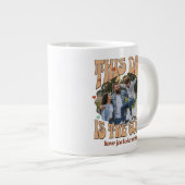 Retro This Dad is the Goat Photo Mug ジャンボコーヒーマグカップ (正面右)