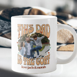 Retro This Dad is the Goat Photo Mug ジャンボコーヒーマグカップ