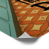 Retro This Kitchen is for Dancing ポスター (角)