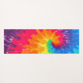 Retro Tie-dye Abstract Pattern ヨガマット (裏面(横))