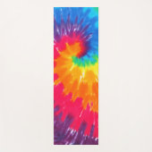 Retro Tie-dye Abstract Pattern ヨガマット (正面)