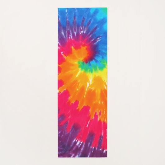 Retro Tie-dye Abstract Pattern ヨガマット (裏面)