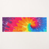 Retro Tie-dye Abstract Pattern ヨガマット (正面(横))