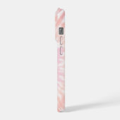 Retro Tie Dye Heart Signature iPhoneケース (左側面)