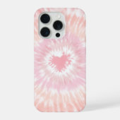 Retro Tie Dye Heart Signature iPhoneケース (裏面)