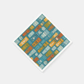 Retro Tiki Totems スタンダードカクテルナプキン (角)