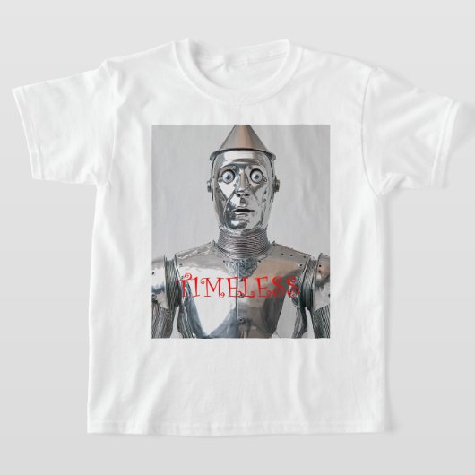 Retro Tin Man Steampunk Armor Tシャツ (レイダウン)