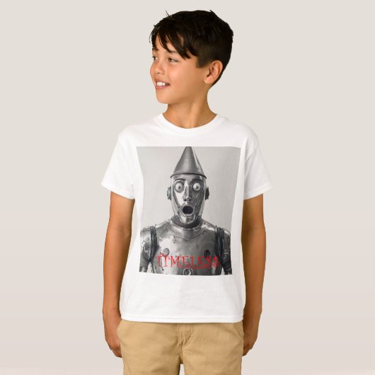 Retro Tin Man Steampunk Armor Tシャツ (正面フル)
