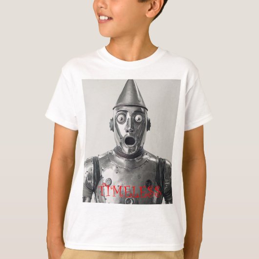 Retro Tin Man Steampunk Armor Tシャツ (正面)