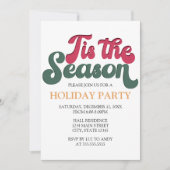 Retro ’Tis the Season Holiday Party Invitation 招待状 (正面)