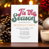 Retro ’Tis the Season Holiday Party Invitation 招待状