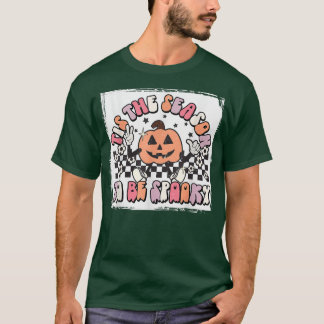 Retro Tis The Season To Be Spooky Floral Pumpkin H Tシャツ