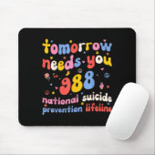 Retro Tomorrow Needs You 988 Suicide Prevention Aw マウスパッド (マウス)