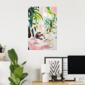 Retro Tortoiseshell Poster, Tortoiseshell Oil ポスター (ホームオフィス)