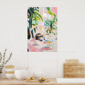 Retro Tortoiseshell Poster, Tortoiseshell Oil ポスター (キッチン)