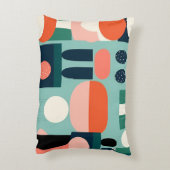 Retro Totem Geometric Pillow アクセントクッション (裏面(縦))