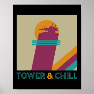 Retro Tower And Chill - ゲーマー タイタン ハンター ウォーロック ポスター