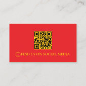 Retro Towing Services QR Code 名刺 (裏面)