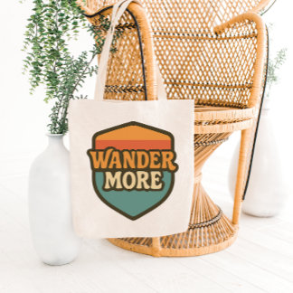 Retro Travel Badge Tote Bag Design トートバッグ