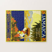 Retro Travel Poster Jamaica. ジグソーパズル (横)
