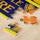 Retro Travel Poster Jamaica. Jigsaw Puzzle ジグソーパズル (側面)