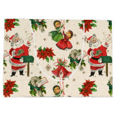 Retro Treasures Christmas ラージペーパーバッグ (裏面)