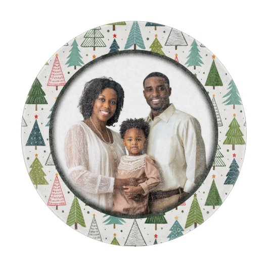 Retro Trees カッティングボード (正面)