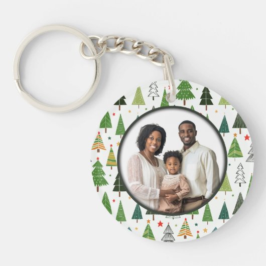 Retro Trees キーホルダー (正面)