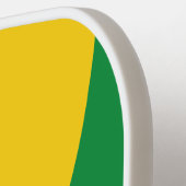 Retro Tropical Banana Three Circle Stripe withName ピックルボールラケット (左詳細)